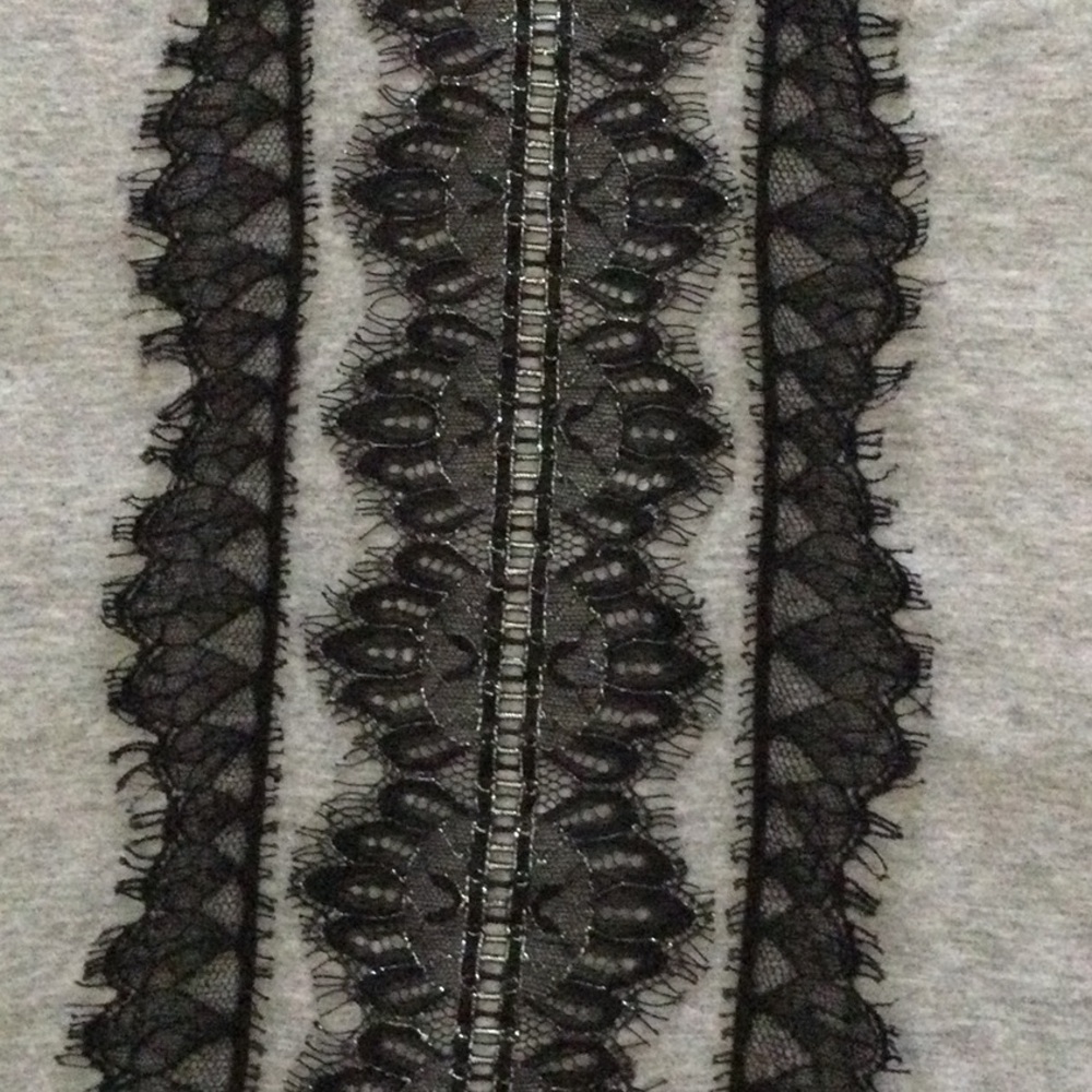 🚩Gray Lace-Trim Racerback Tank Top - Picture 7 of 7